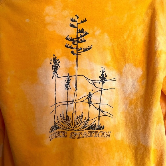 Joshua Tree T-Shirt by The Station Gold Tie Dye Long Sleeve Medium - Picture 6 of 10